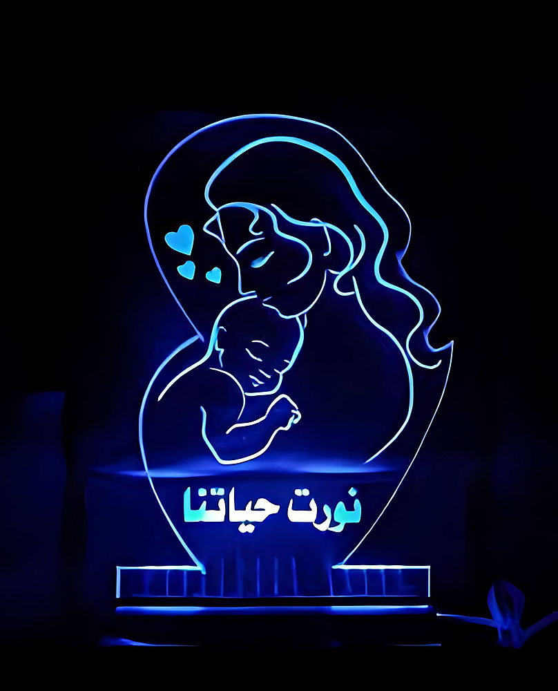GR4006 (٢٥  قطعة) قـــاعــدة بلاســتيك مع اكــريللك تصنيع خاص بأضاءة متعددة LED