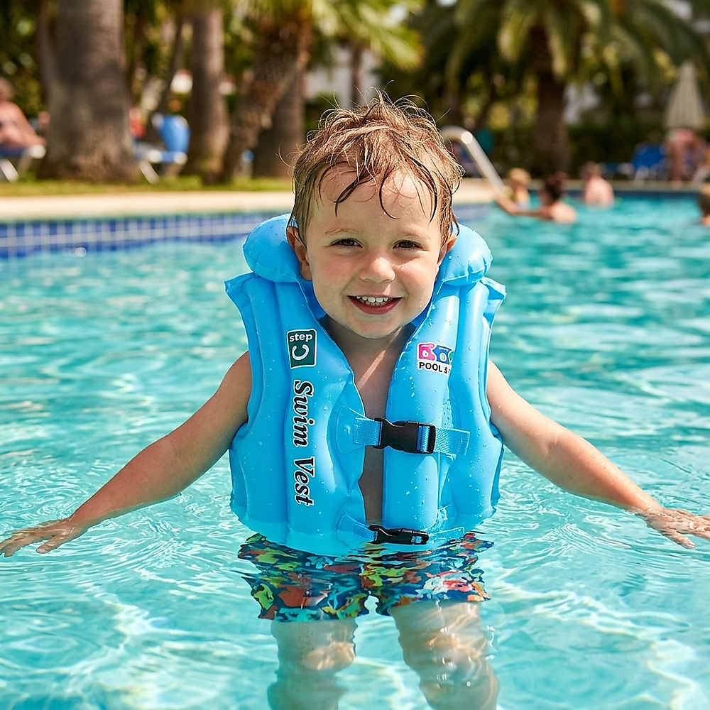 GR3110 جاكيت طفاحية (Life Jacket) للأطفال  اللون ازرق