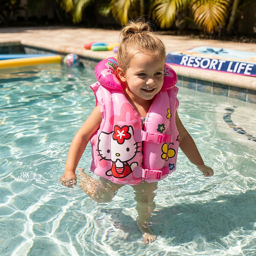 GR3111 جاكيت طفاحية (Life Jacket) للأطفال  ماركة HELLO KITTY