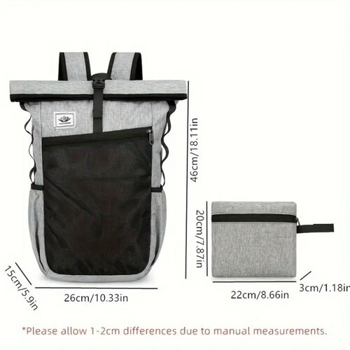 GR406 حقيبة ظهر قابلة للطي من Shinycome للنساء والرجال والمراهقين ومقاومة للماء