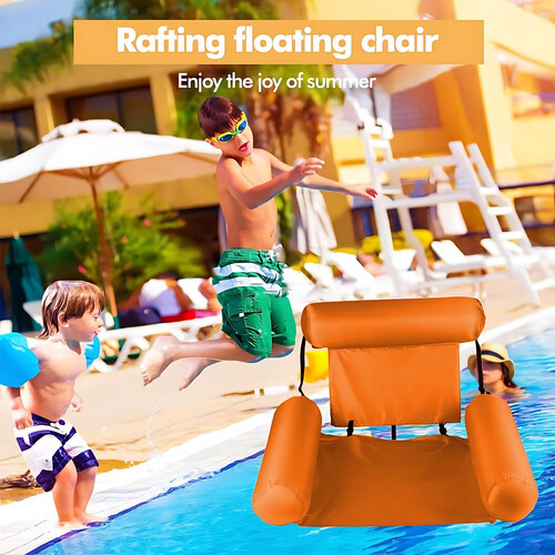 GR3115 طفاحية الكرسي العائم. قابل للنفخ - اللون اصفر