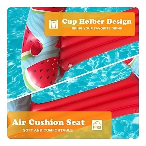 GR509 مسبح مائي قابل للنفخ بمقعد خلفي - شكل البطيخ