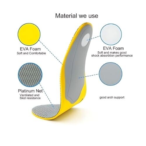 GR587 نعال أحذية من الفلين لدعم القدم - مقاس 40 إلى 46