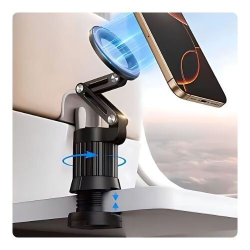 GR609 قاعدة هاتف مغناطيسية بمشبك قابلة للتعديل 360 درجة