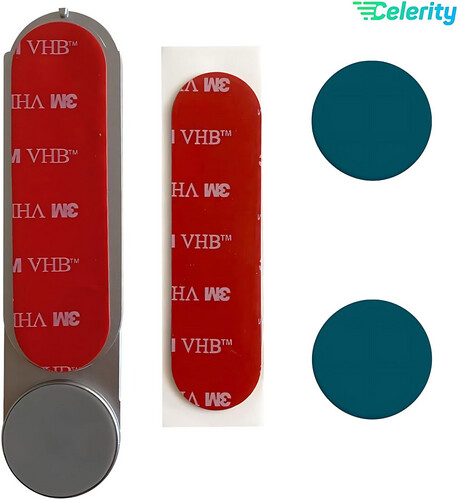 GR3228 حامل جوال للابتوب، مشبك تثبيت جانبي بمشبك تمديد مغناطيسي لجهازالتابلت والهاتف الذكي