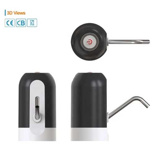 GR3422 وحدة ضخ المياه مزودة بأسطوانة أوتوماتيكية ذكية أسود/ أبيض 13.8سم