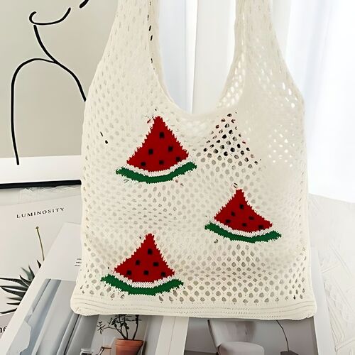 GR400 حقيبة منسوجة جديدة محبوكة كبيرة السعة