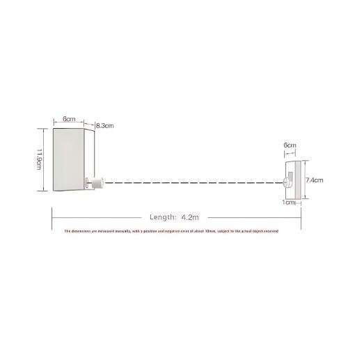 GR591 حبل غسيل قابل للسحب بألوان متنوعة