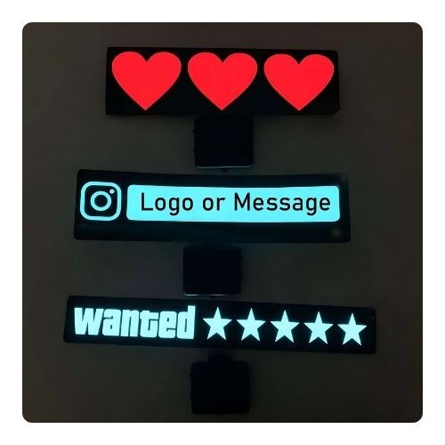 GR619 ملصق EL Glow يضيء في الظلام لتزيين السيارة