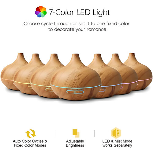 GR3176 موزع روائح الزيوت العطرية يعمل بالتحكم عن بعد بسعة 550 مل