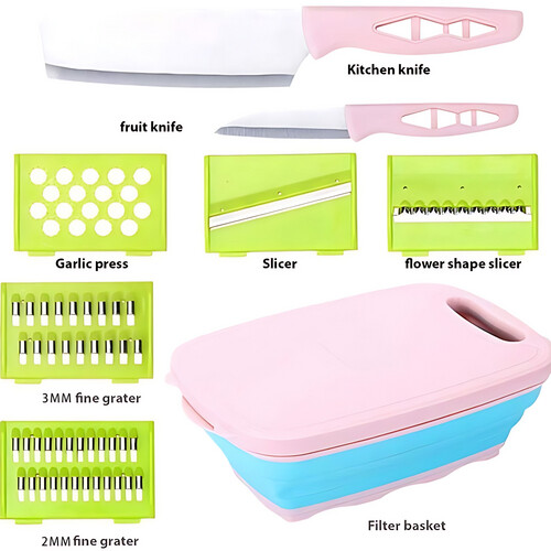 GR3178 لوح تقطيع الخضار (دف) متعدد الاستخدامات