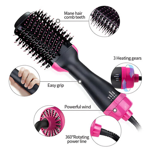 GR3451 مجفف شعر متعدد الوظائف بخطوة واحدة وفرشاة تصفيف الشعر