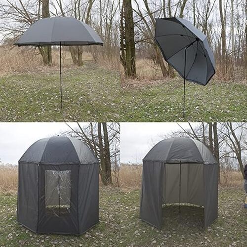 GR3252 مظلة صيد ذات نافذة كبيرة ومقاومة للمطر