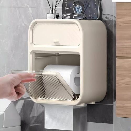 GR3466 حامل ورق تواليت جداري مزود بآلية سحب