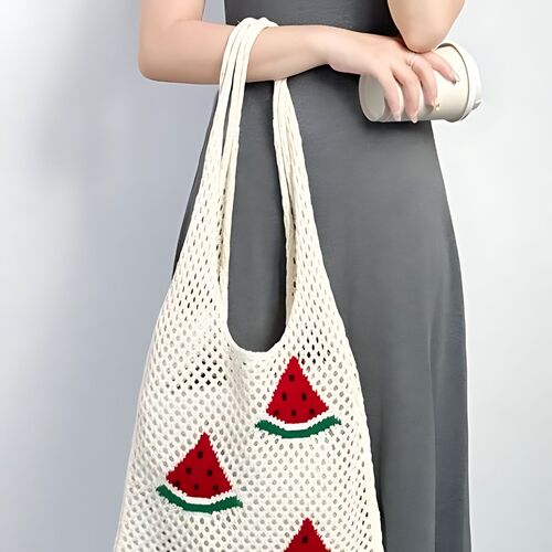 GR400 حقيبة منسوجة جديدة محبوكة كبيرة السعة