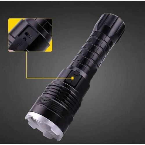 GR3428 كشاف يدوي قوي P90 قابل للشحن ويعمل بالبطارية العادية AAA