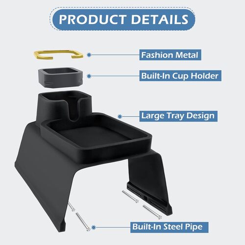 GR3525 حامل اكواب لمسند ذراع الاريكة من السيليكون مضادة للانزلاق