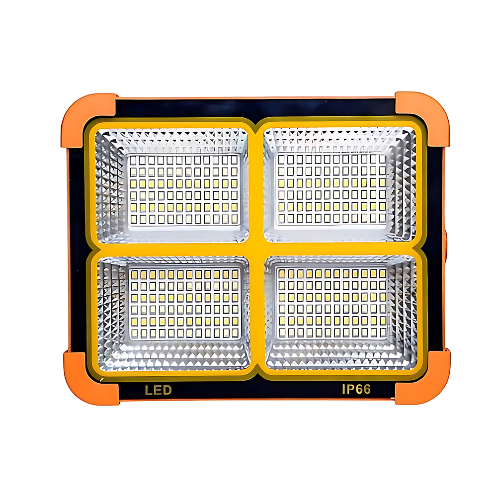 GR3431 كشاف LED محمول 600 واط بالطاقة الشمسية وبطارية احتياطية
