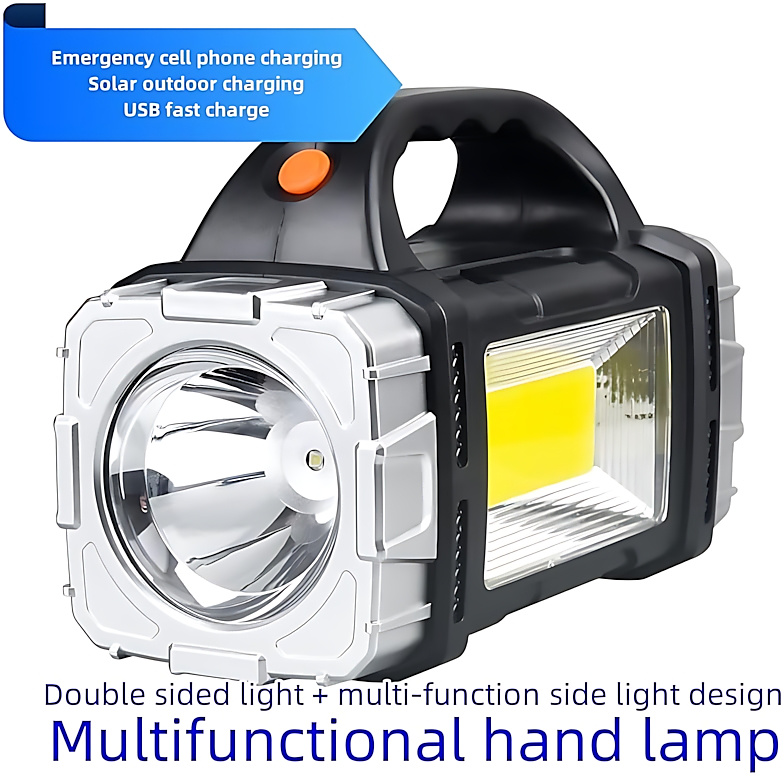 GR3436 مصباح مخيم فائق السطوع بالطاقة الشمسية LED+COB