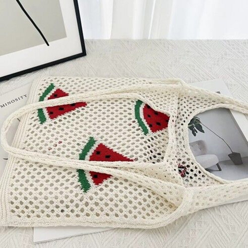 GR400 حقيبة منسوجة جديدة محبوكة كبيرة السعة