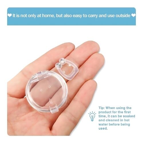 GR448 مشبك أنف سيليكون مغناطيسي صغير مزود بفتحات تهوية 2 قطعة