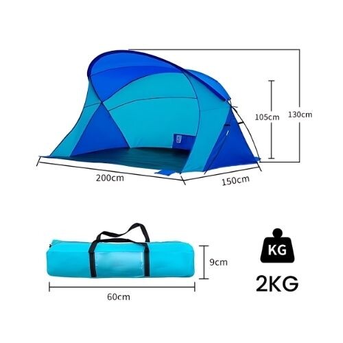 GR511 خيمة تخييم سريعة الفتح 200×150×130 سم