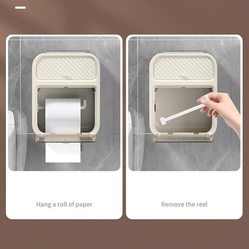 GR3466 حامل ورق تواليت جداري مزود بآلية سحب