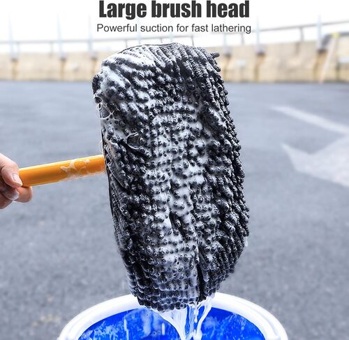 GR3501 فرشاة غسيل السيارة بعقدة 15 درجة مع مقبض تلسكوبي من لوكويك