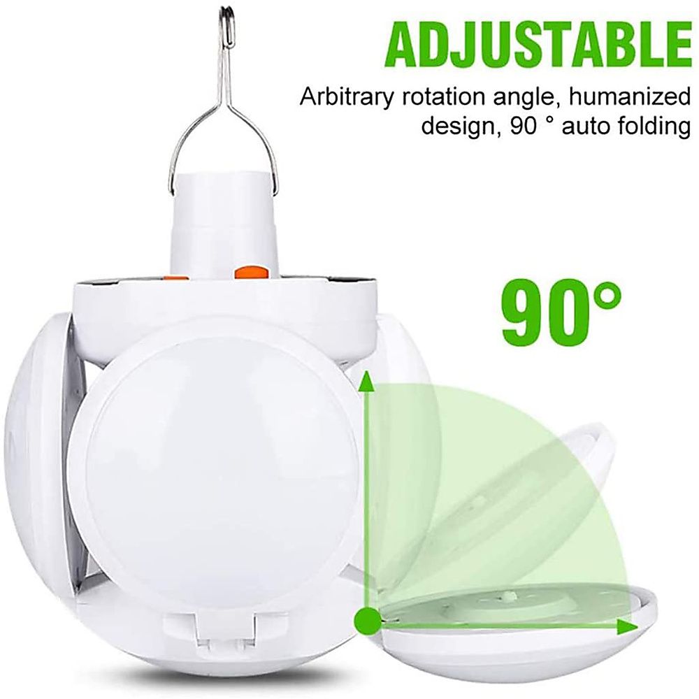 GR3443 مصباح قابل للشحن بالطاقة الشمسية وUSB مع ريموت وعلاقة