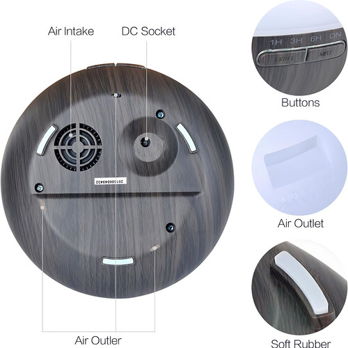 GR3175 موزع روائح الزيوت العطرية بسعة 400 مل مع جهاز تحكم عن بعد