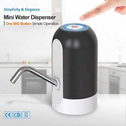 GR3422 وحدة ضخ المياه مزودة بأسطوانة أوتوماتيكية ذكية أسود/ أبيض 13.8سم