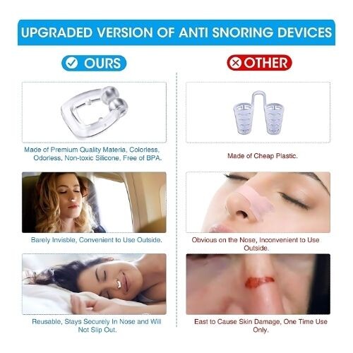 GR448 مشبك أنف سيليكون مغناطيسي صغير مزود بفتحات تهوية 2 قطعة