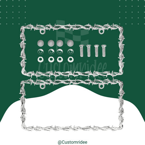 Decorative plaque frame - nickel