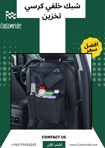 Car Backseat Mesh Organizer - Multi-Pocket Storage
