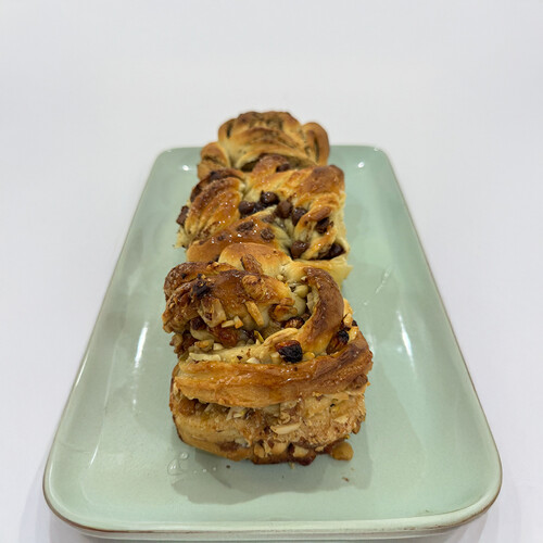 Brioche with Nuts and Chocolate