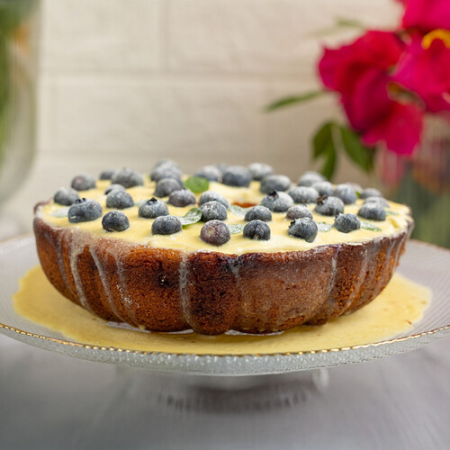 Cranberry Caramel Cake