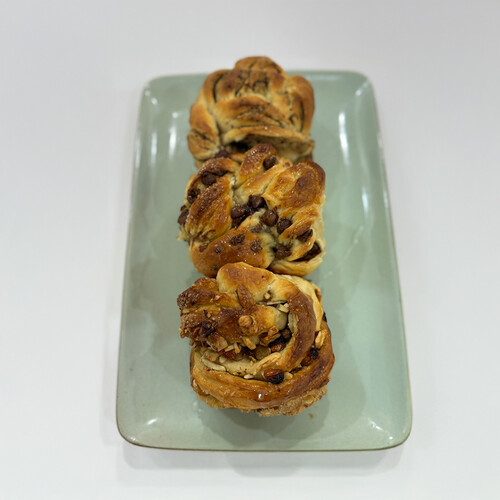 Brioche with Nuts and Chocolate