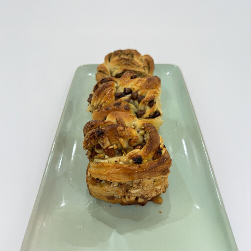 Brioche with Nuts and Chocolate