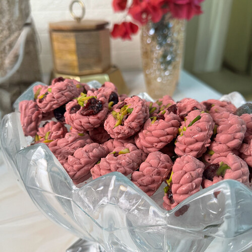 Ruby Fudge with Cranberries