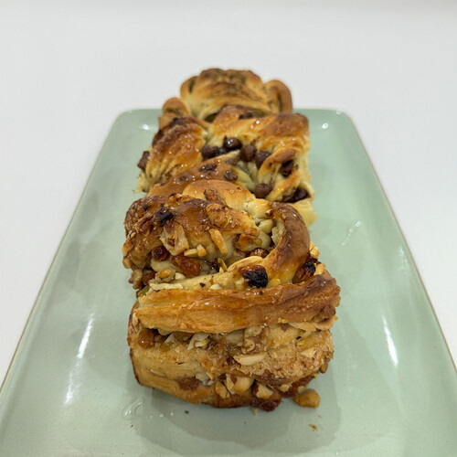 Brioche with Nuts and Chocolate