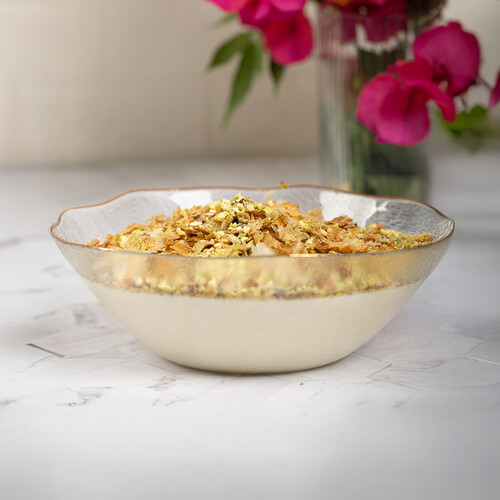 Mahlabiyeh El Kanafeh with Pistachios