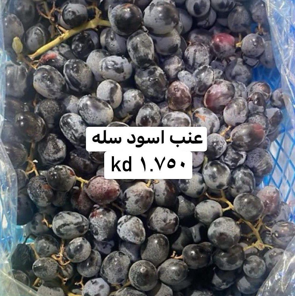 عنب اسود  سله