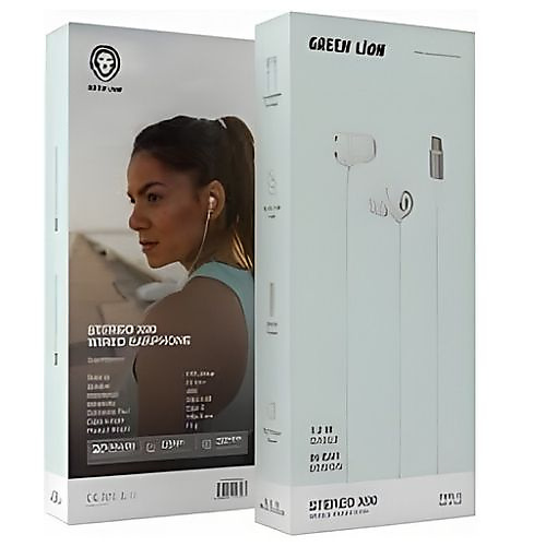 سماعات الأذن السلكية Green Lion Stereo X90 بمنفذ Type‑C – أبيض