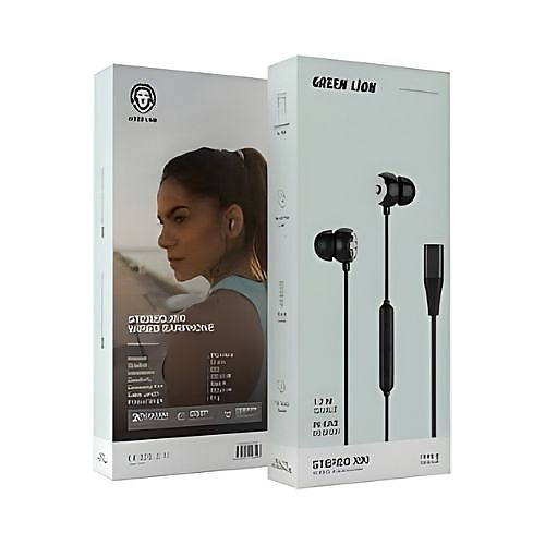 سماعات الأذن السلكية Green Lion Stereo X90 بمنفذ Type‑C – أسود