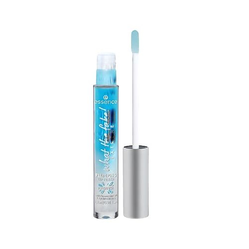 Lip gloss for plumped up, full looking lips with a glossy finish