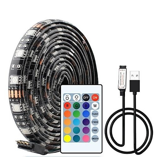 شريط اضاءة LED   بطول 5 متر ، 16 لون بتحكم بالريمونت كونترول
