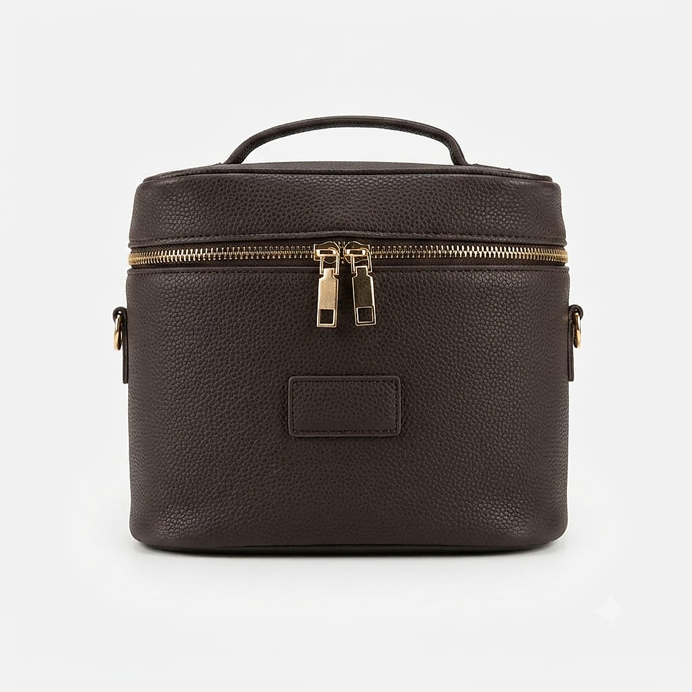 Cosmetic bag – Matte brown