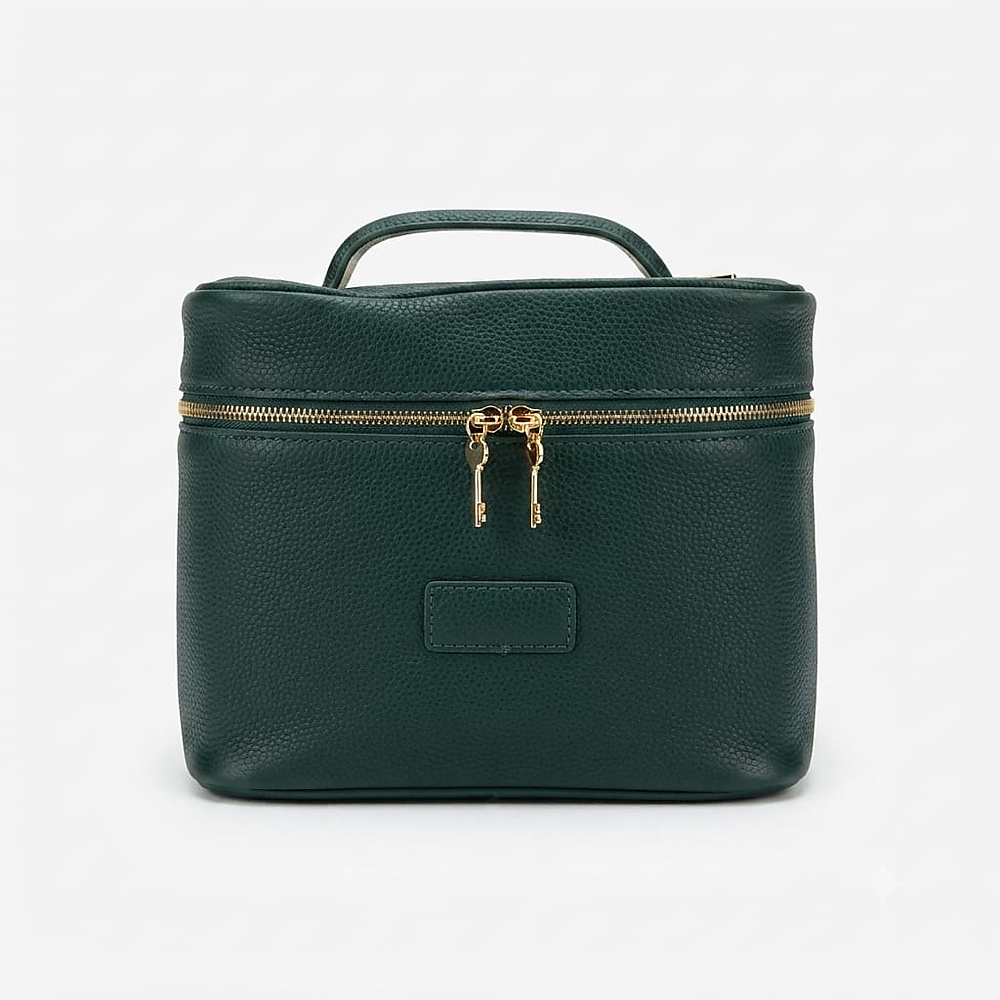 Cosmetic bag - dark green