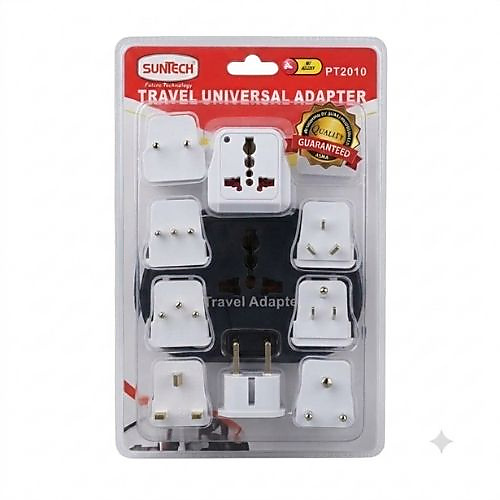 Universal multi-plug travel adapter