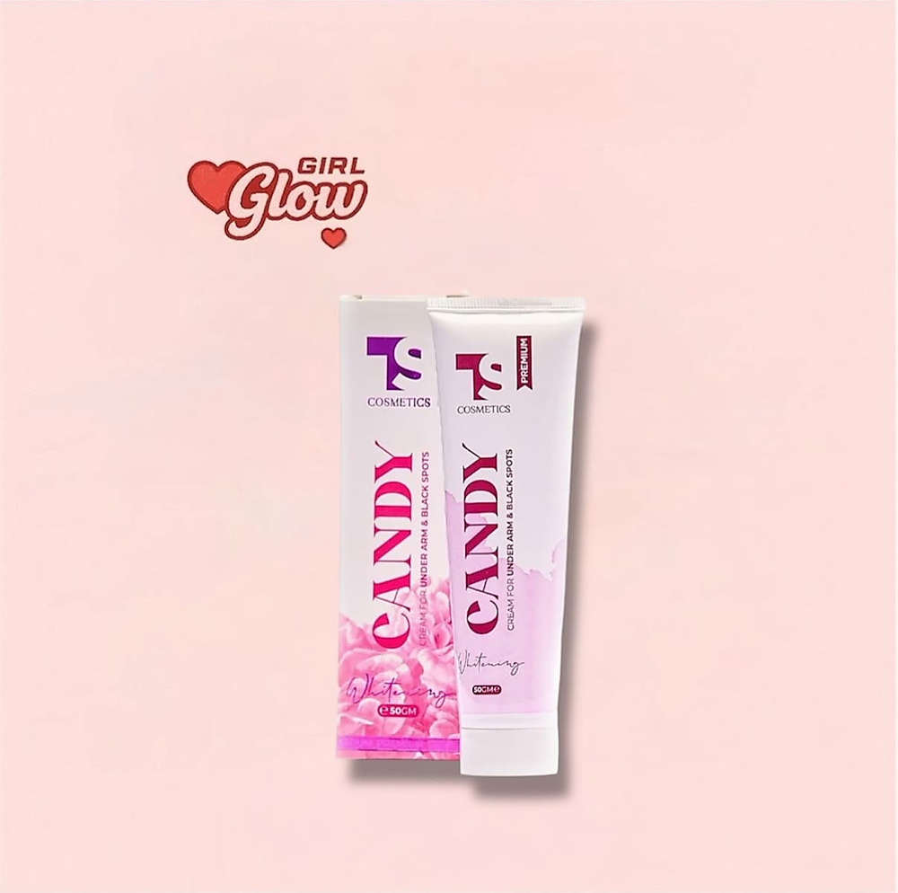 Candy Cream is designed for skincare, specifically to lighten and moisturize sensitive and dark area